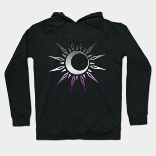 Asexual Celestial Spiritual Ace Pride Sun Moon Boho Yoga Hoodie